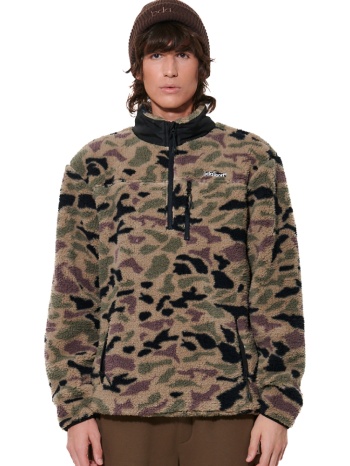 body action half-zip printed sherpa ανδρική fleece μπλούζα σε προσφορά