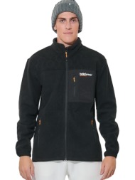 body action polar fleece ανδρική ζακέτα μαύρη