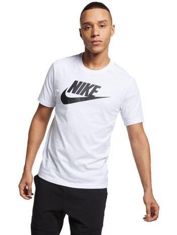 nike sportswear ανδρικό βαμβακερό t-shirt λευκό σε προσφορά