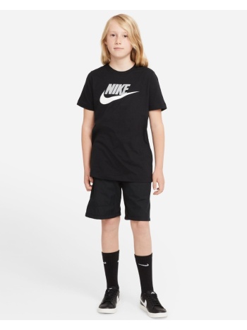 nike παιδική κοντομάνικη μπλούζα sportswear μαύρη σε προσφορά