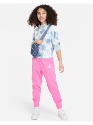 nike παιδικό παντελόνι φόρμας sportswear club fleece ροζ
