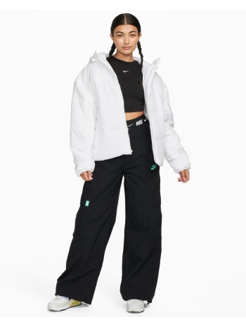 nike γυναικείο λευκό puffer μπουφάν sportswear classic σε προσφορά