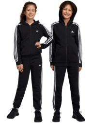adidas 3-stripes παιδικό παντελόνι φόρμας μαύρο