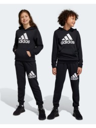 adidas essentials παιδικό μαύρο παντελόνι φόρμας μαύρο big logo