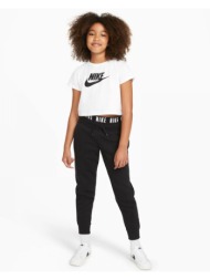 nike παιδικό cropped t-shirt για κορίτσια λευκό / μαύρο
