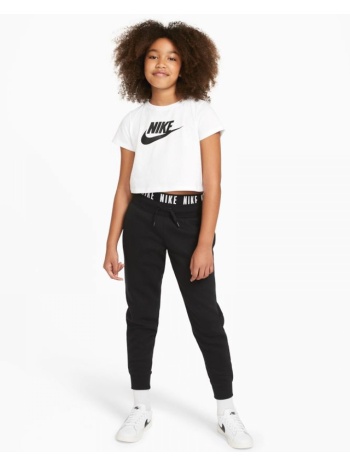 nike παιδικό cropped t-shirt για κορίτσια λευκό / μαύρο σε προσφορά