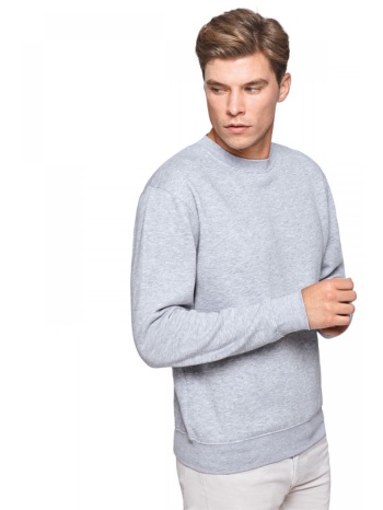 roly κλασική basic ανδρική μπλούζα φούτερ γκρι σε προσφορά