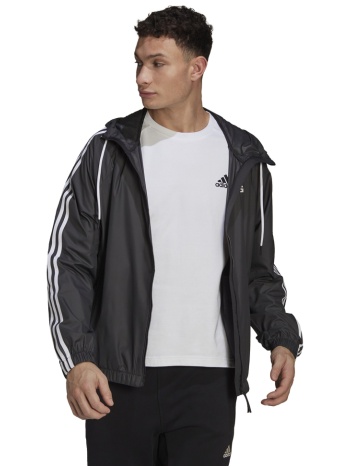adidas ανδρικό αντιανεμικό μπουφάν bsc 3-stripes μαύρο σε προσφορά