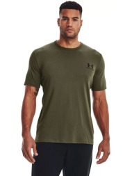 under armour sportstyle lc ανδρικό αθλητικό t-shirt χακί
