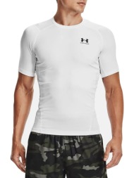 under armour συμπιεστικό κοντομάνικο t-shirt heatgear λευκό