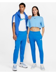 nike ανδρικό jogger παντελόνι fleece φόρμας sportswear club μπλε
