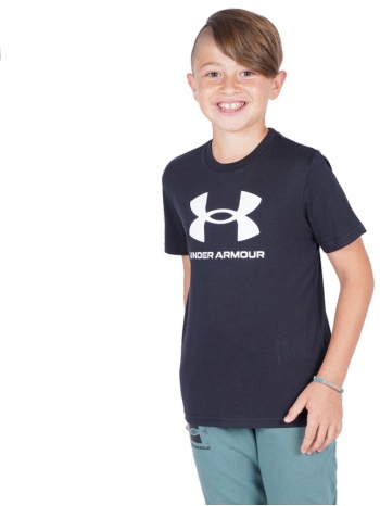 under armour παιδικό sportstyle κοντομάνικο μπλουζάκι logo σε προσφορά