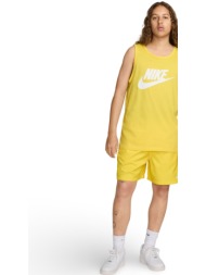 nike sportswear tank icon futura αντρική κίτρινη τιραντέ μπλούζα