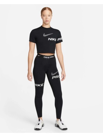 nike pro γυναικείο training μπλουζάκι dri-fit μαύρο σε προσφορά