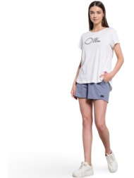 body talk γυναικείο βαμβακερό μπλουζάκι εκρού