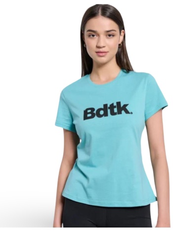 body talk γυναικείο βαμβακερό μπλουζάκι γαλάζιο σε προσφορά