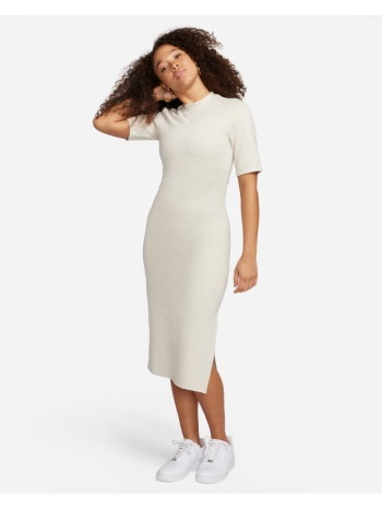 nike sportswear essential midi αθλητικό φόρεμα λευκό σε προσφορά