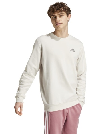 adidas essentials ανδρική μπλούζα φούτερ μπεζ σε προσφορά