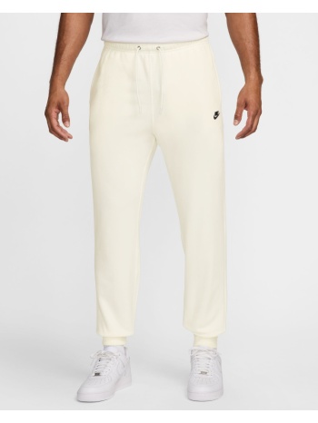 nike club ανδρικό παντελόνι φόρμας french terry εκρού σε προσφορά