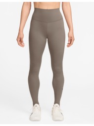 nike one γυναικείο ψηλόμεσο κολάν καφέ