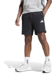 adidas essentials ανδρική βαμβακερή μαύρη βερμούδα 3-stripes