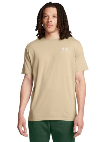 under armour sportstyle ανδρικό αθλητικό t-shirt μπεζ σε προσφορά