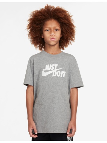 nike sportswear παιδικό βαμβακερό t-shirt γκρι σε προσφορά