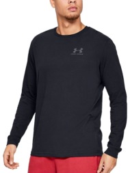 under armour αθλητική ανδρική μακρυμάνικη προπόνησης ls μαύρη