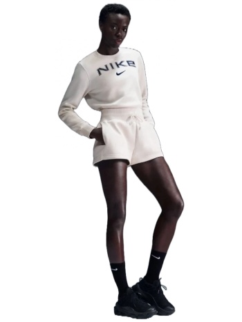 nike sportswear phoenix γυναικείο ψηλόμεσο σορτς εκρού σε προσφορά