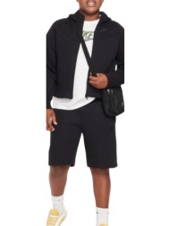nike εφηβική βερμούδα tech fleece μαύρη