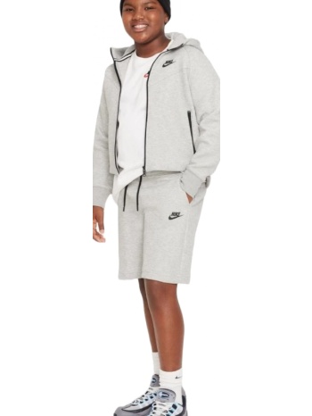 nike εφηβική βερμούδα tech fleece γκρι σε προσφορά