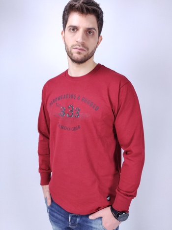 everbest μπλούζα με στάμπα - κόκκινο - cw20131 σε προσφορά