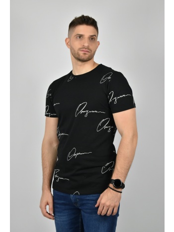 clever t-shirt με τύπωμα σε όλη τη μπλούζα - μαύρο - ct21440 σε προσφορά