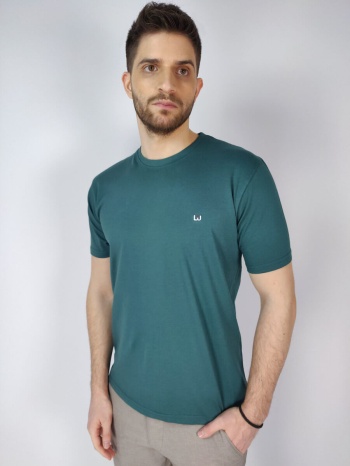 leonardo uomo t-shirt - πράσινο - lu022002