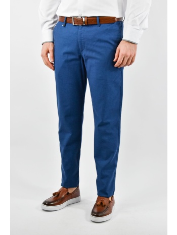 endeson παντελόνι chinos με μικροσχέδιο - μπλε - 950