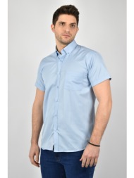 leonardo uomo καρό πουκάμισο - γαλάζιο - s20lu0150014