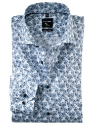 olymp πουκάμισο με μοτίβο - μπλε - 25521411