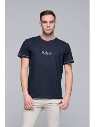 everbest t-shirt με λογότυπο everbest sports - σκούρο‌‌ μπλε - 222-812