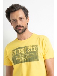 petrol industries artwork t-shirt - κίτρινο - m-1020-tsr635