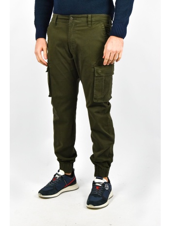 urbane fashion παντελόνι cargo ammos - πράσινο - 2153c