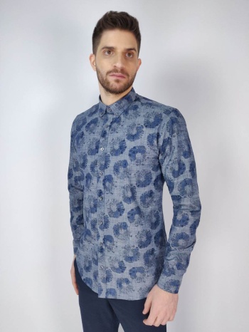 marcus πουκάμισο floral - σκούρο‌‌ μπλε - 31200168 willum σε προσφορά