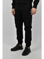 urbane fashion παντελόνι cargo ammos - μαύρο - 2153c