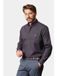 visconti πουκάμισο με μικροσχέδιο - μαύρο - 2765