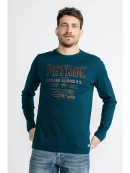 petrol industries μπλούζα με artwork colstrip - μπλε - m-3030-tlr650