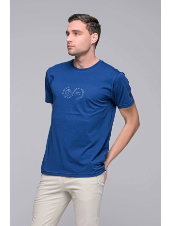 everbest t-shirt με λογότυπο atlantic ocean - μπλε - 222-808 σε προσφορά