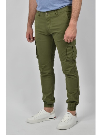 urbane fashion παντελόνι cargo lucas - πράσινο - a1022-1 σε προσφορά
