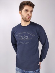 everbest μπλούζα με στάμπα - σκούρο‌‌ μπλε - cw20131
