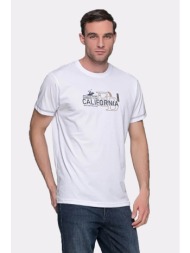 everbest t-shirt με σχέδιο california - λευκό - 242-805