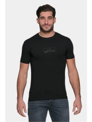 everbest t-shirt με λογότυπο tone to tone - μαύρο - 242-821