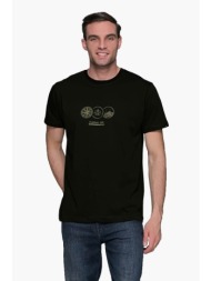 everbest t-shirt με σχέδιο capillary circle - μαύρο - 242-804